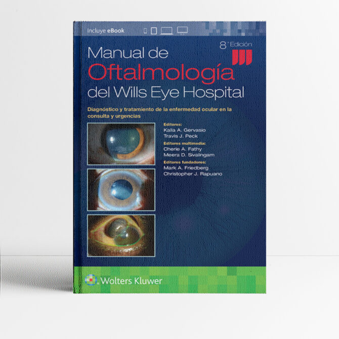 Portada del libro Manual de Oftalmología del Wills Eye Hospital 8a edición