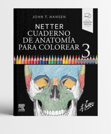 Portada del libro Netter Cuaderno de anatomía para colorear 3era Edición