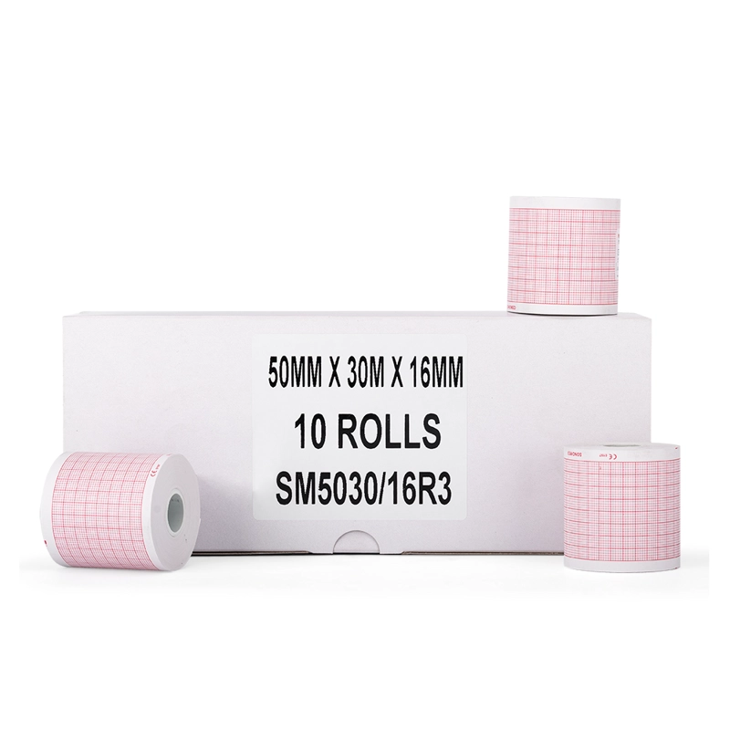 Caja por 10 Rollos de papel para ECG SONOMED SM5030/16R3
